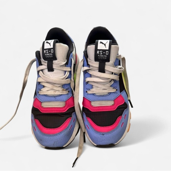 Puma RS-0 Sneakers in Blue, Pink, and Black - Picture 1 of 6